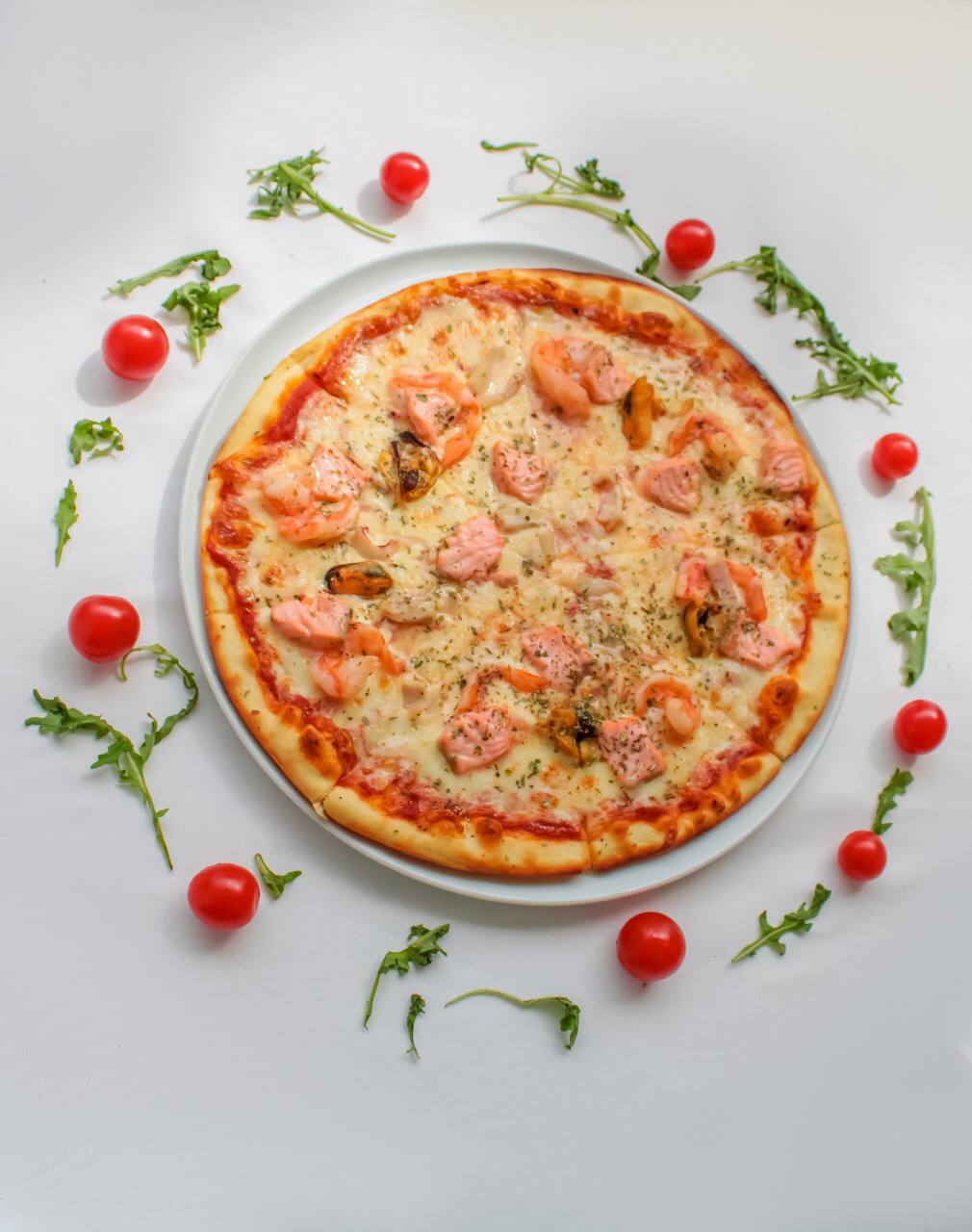 Пицца Фрутти ди Маре ( с морепродуктами)